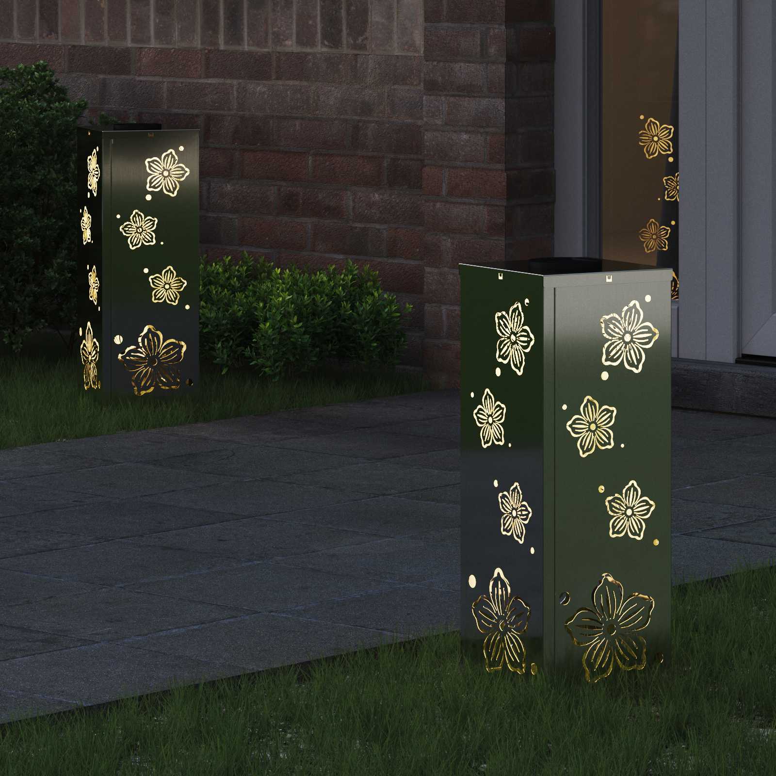 Solar LED Pad Licht 2 pcs Gegalvaniseerd Gegalvaniseerd is nu te koop bij PeponiXL, paradijselijk wonen!