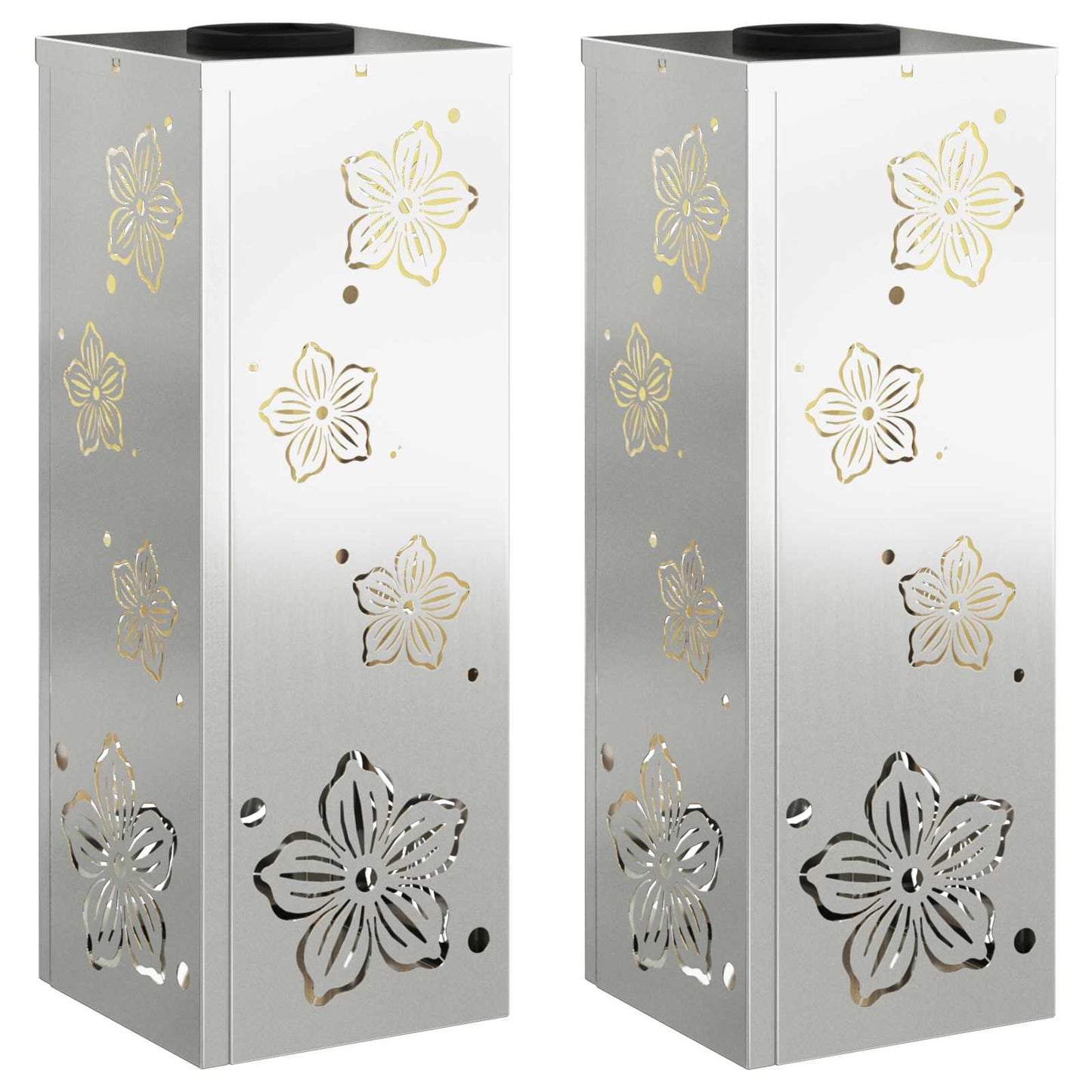 Solar LED Pad Licht 2 pcs Gegalvaniseerd Gegalvaniseerd is nu te koop bij PeponiXL, paradijselijk wonen!