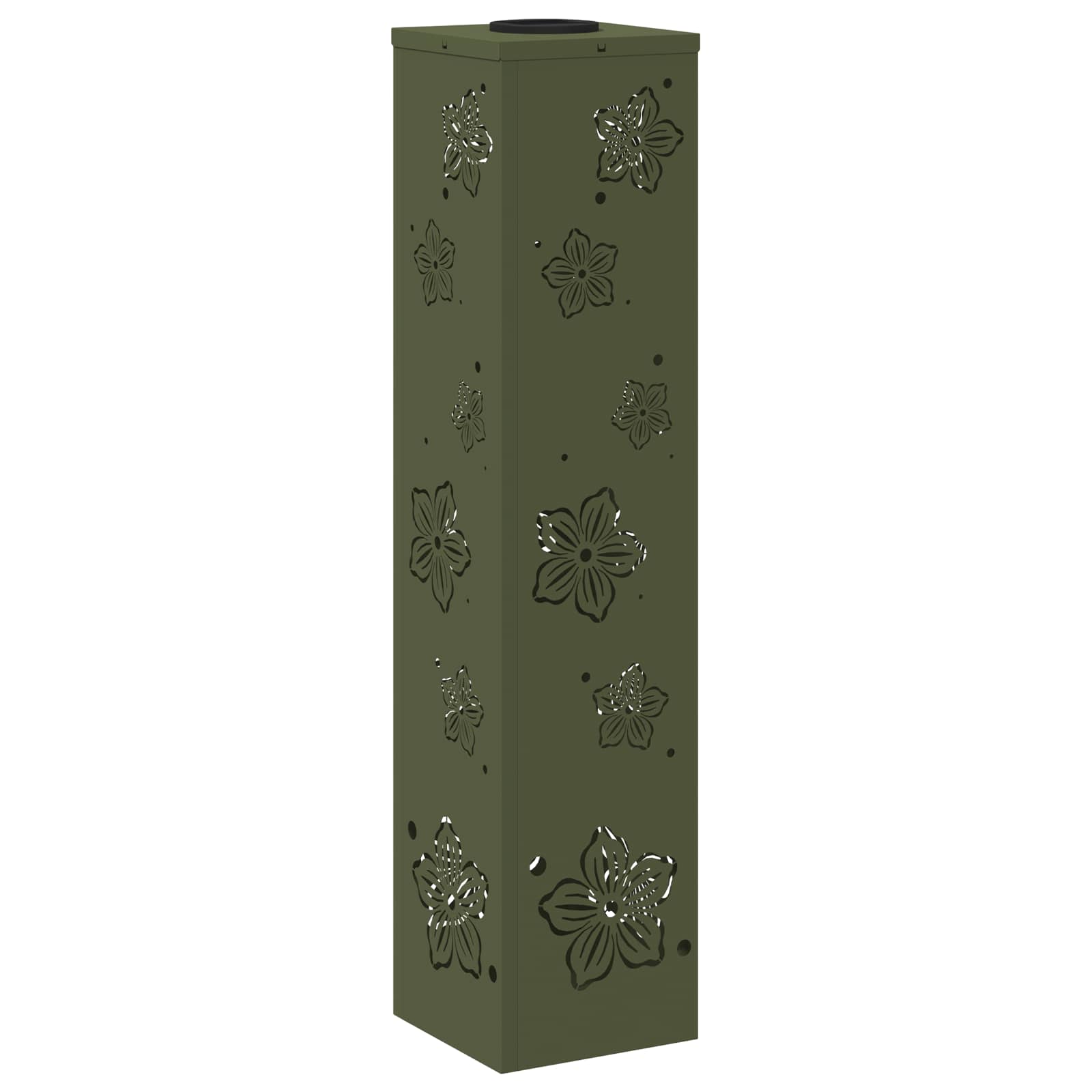 Solar LED Pad Licht 2 pcs Olijf Groen Koudgewalst staal is nu te koop bij PeponiXL, paradijselijk wonen!