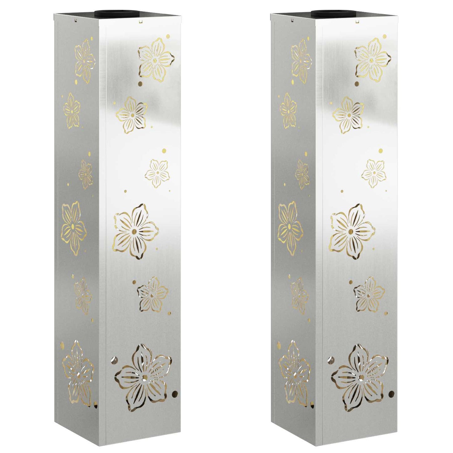 Solar LED Pad Licht 2 pcs Gegalvaniseerd Gegalvaniseerd is nu te koop bij PeponiXL, paradijselijk wonen!