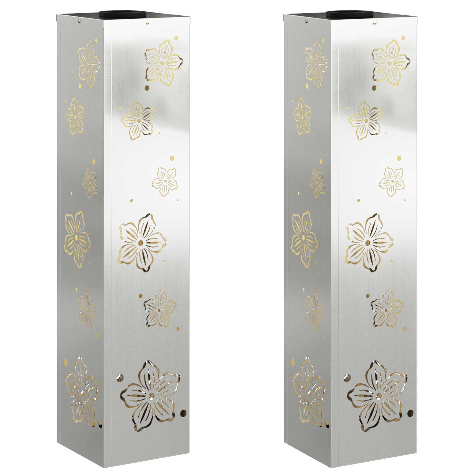 Solar LED Pad Licht 2 pcs Gegalvaniseerd Gegalvaniseerd is nu te koop bij PeponiXL, paradijselijk wonen!