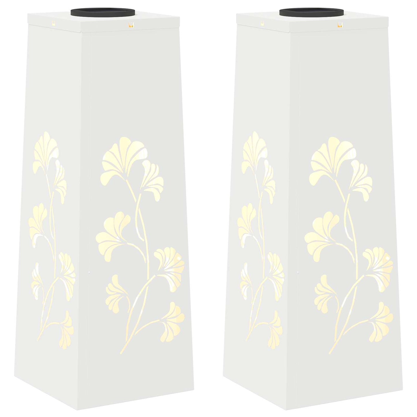 Solar LED Pad Licht 2 pcs Wit Koudgewalst staal is nu te koop bij PeponiXL, paradijselijk wonen!