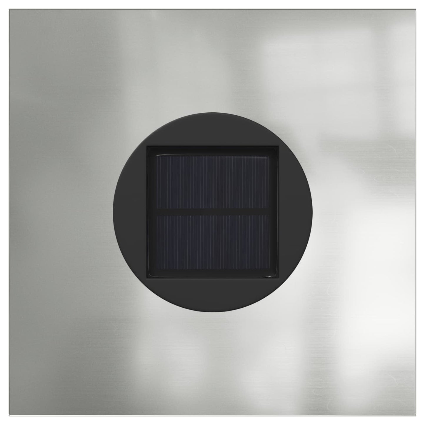 Solar LED Pad Licht 2 pcs Zilver Gegalvaniseerd staal is nu te koop bij PeponiXL, paradijselijk wonen!
