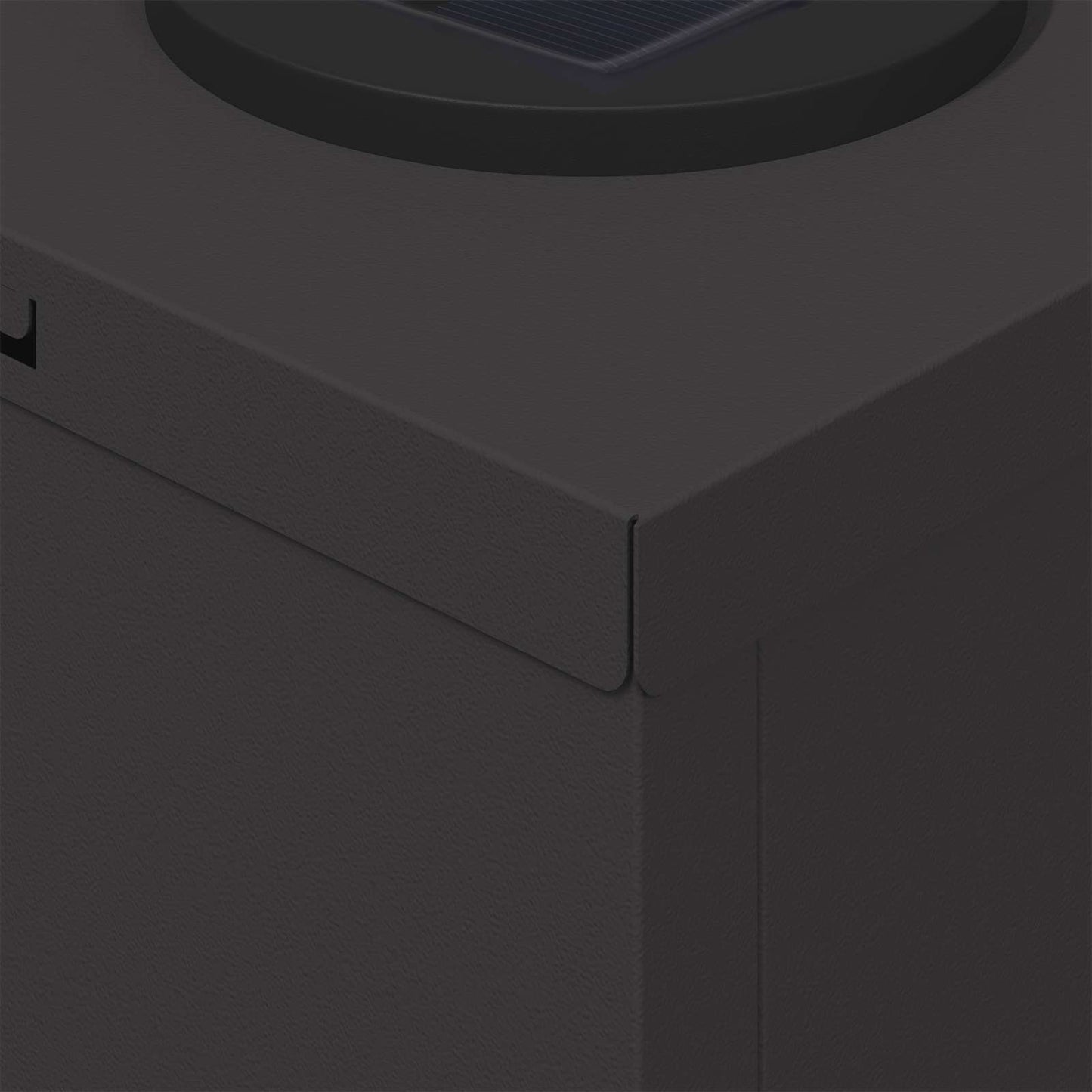 Solar LED Pad Licht 2 pcs Zwart Koudgewalst staal is nu te koop bij PeponiXL, paradijselijk wonen!