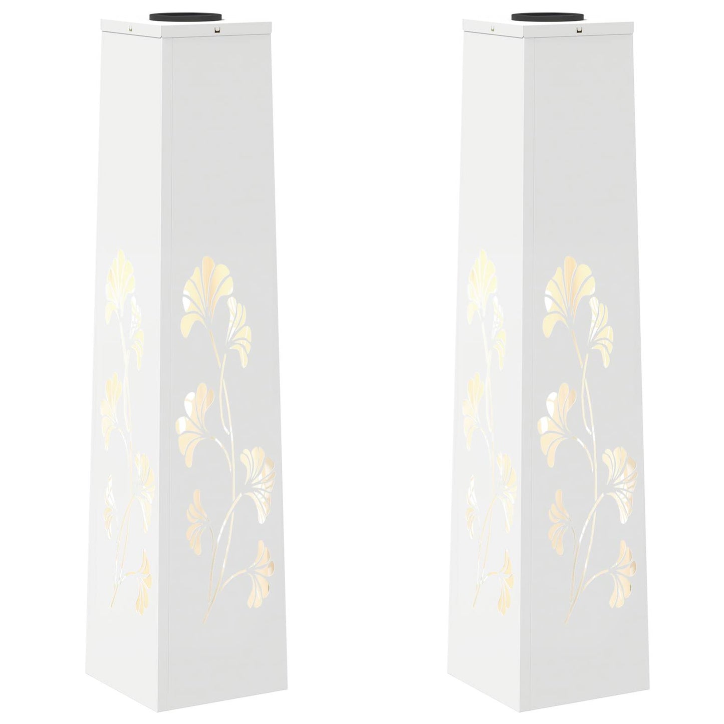 Solar LED Pad Licht 2 pcs Wit Koudgewalst staal is nu te koop bij PeponiXL, paradijselijk wonen!