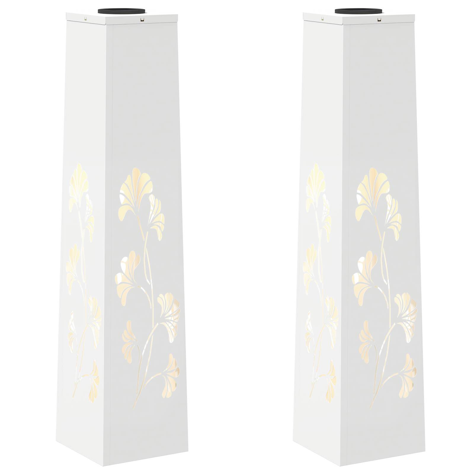 Solar LED Pad Licht 2 pcs Wit Koudgewalst staal is nu te koop bij PeponiXL, paradijselijk wonen!