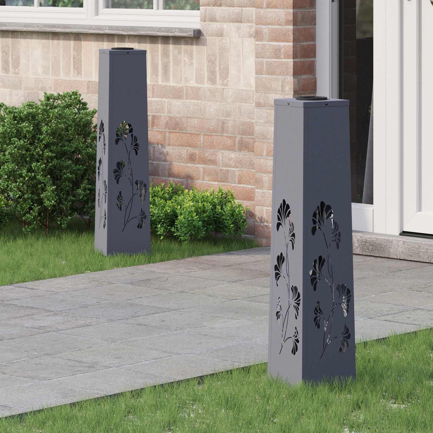 Solar LED Pad Licht 2 pcs Antraciet Koudgewalst staal is nu te koop bij PeponiXL, paradijselijk wonen!