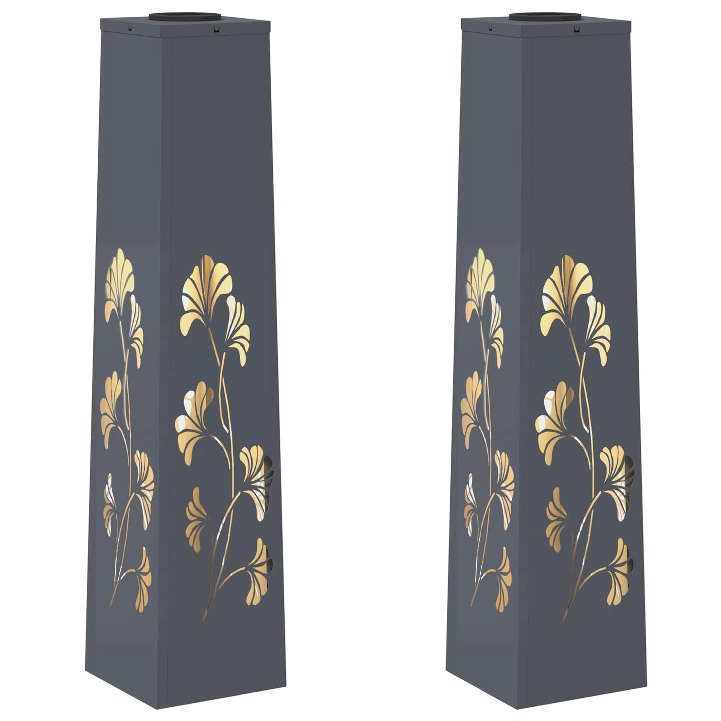 Solar LED Pad Licht 2 pcs Antraciet Koudgewalst staal is nu te koop bij PeponiXL, paradijselijk wonen!