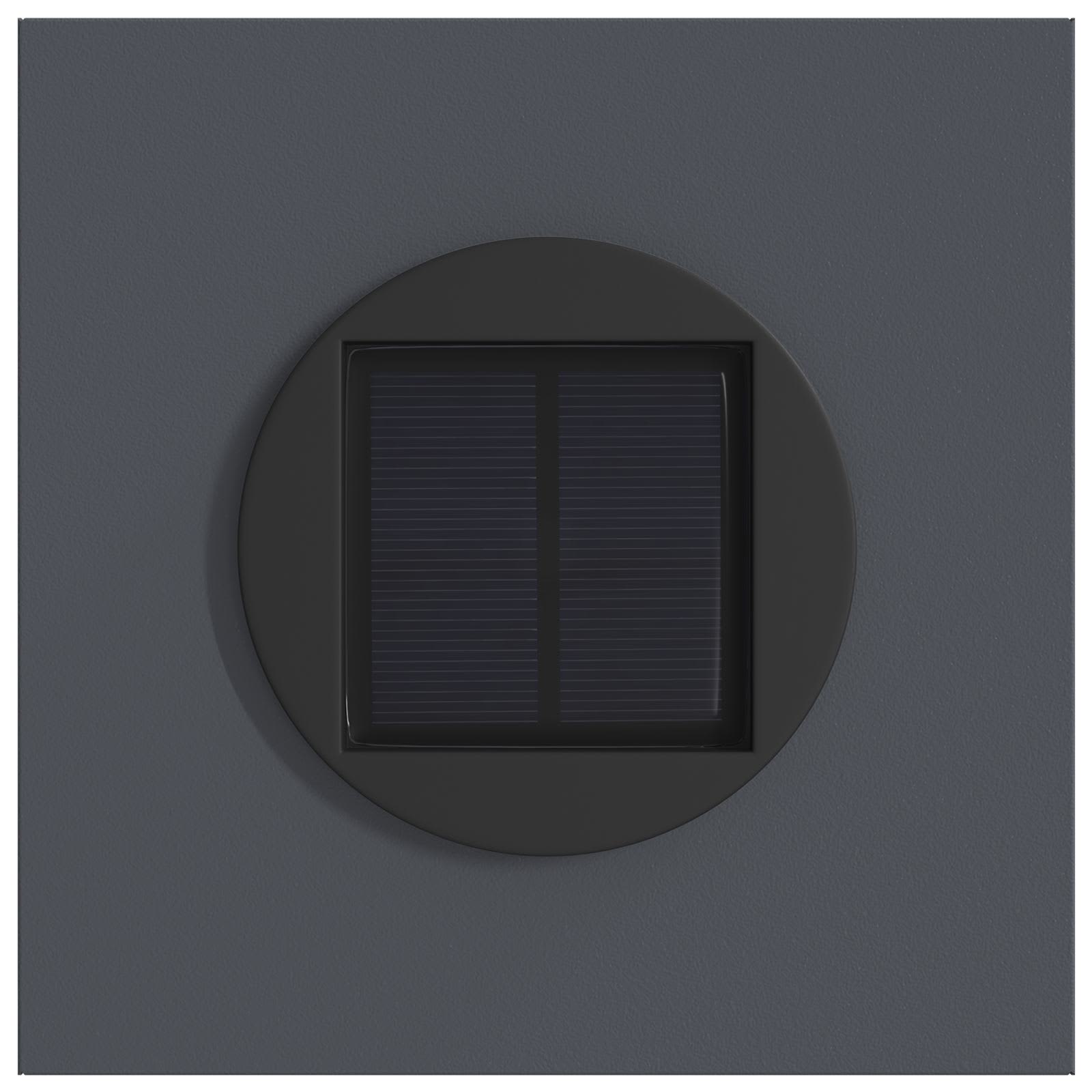 Solar LED Pad Licht 2 pcs Antraciet Koudgewalst staal is nu te koop bij PeponiXL, paradijselijk wonen!