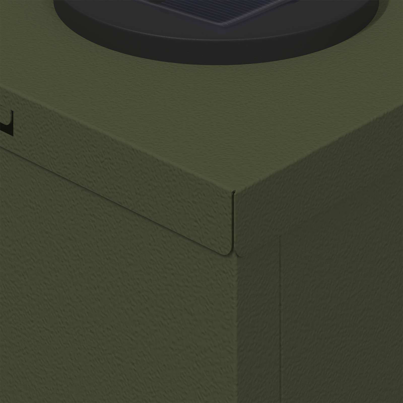 Solar LED Pad Licht 2 pcs Olijf Groen Koudgewalst staal is nu te koop bij PeponiXL, paradijselijk wonen!