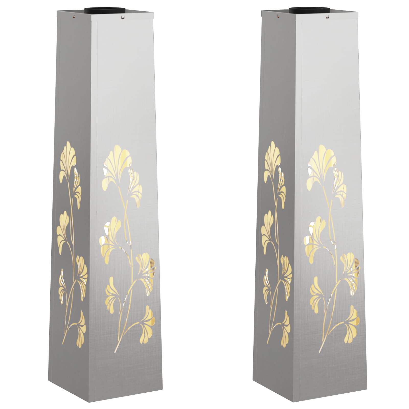 Solar LED Pad Licht 2 pcs Roestvrij staal Roestvrij staal is nu te koop bij PeponiXL, paradijselijk wonen!