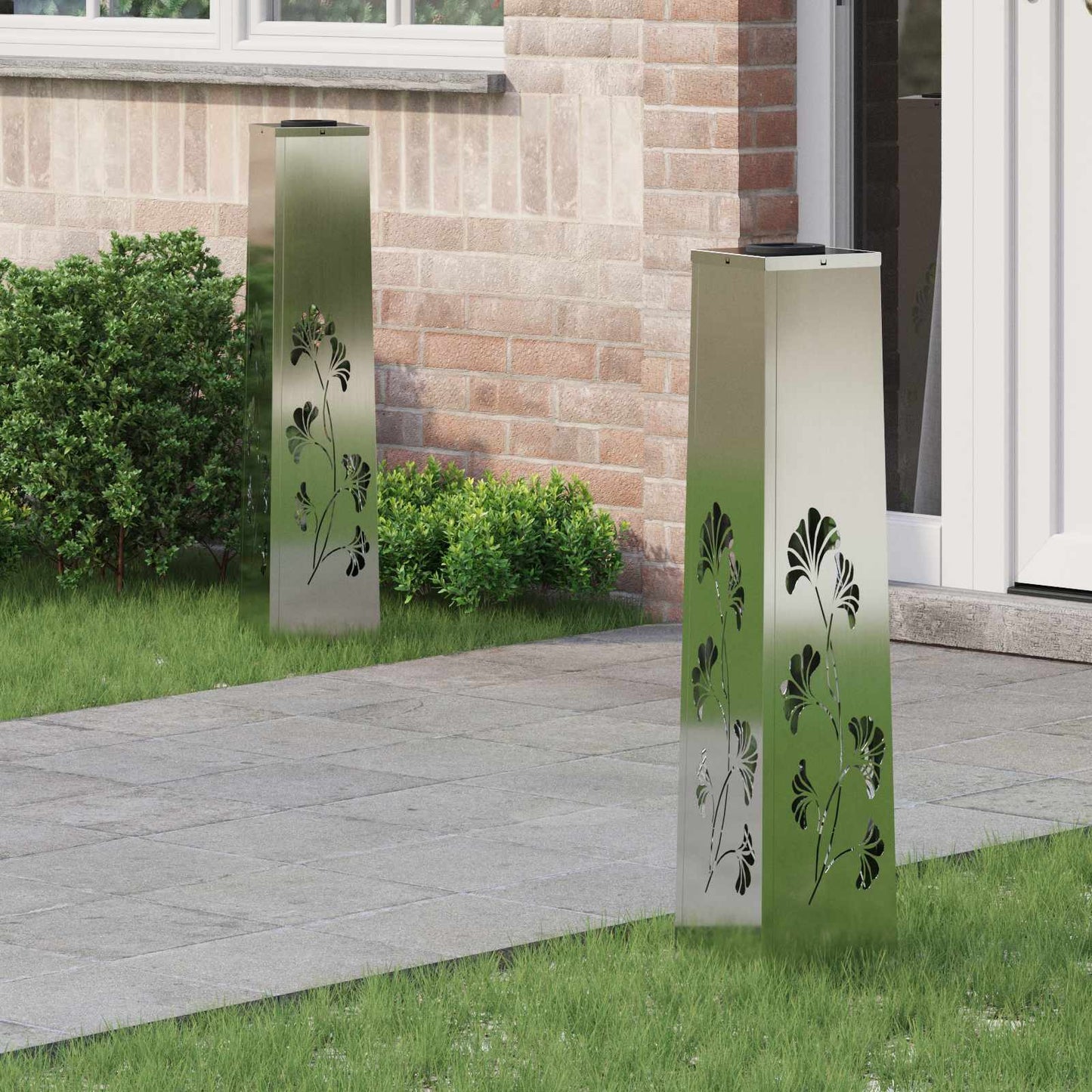 Solar LED Pad Licht 2 pcs Gegalvaniseerd Gegalvaniseerd is nu te koop bij PeponiXL, paradijselijk wonen!