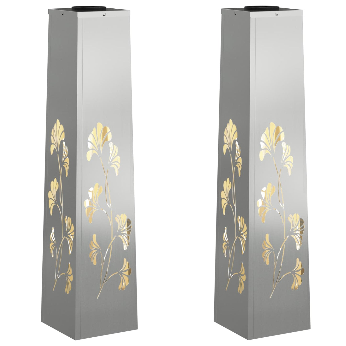 Solar LED Pad Licht 2 pcs Gegalvaniseerd Gegalvaniseerd is nu te koop bij PeponiXL, paradijselijk wonen!