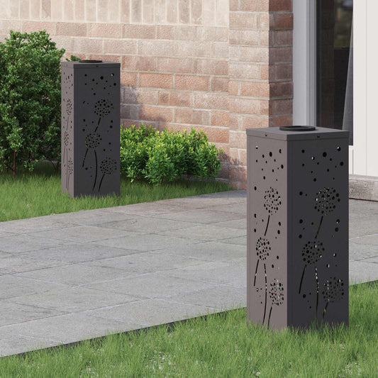 Solar LED Pad Licht 2 pcs Zwart Koudgewalst staal is nu te koop bij PeponiXL, paradijselijk wonen!