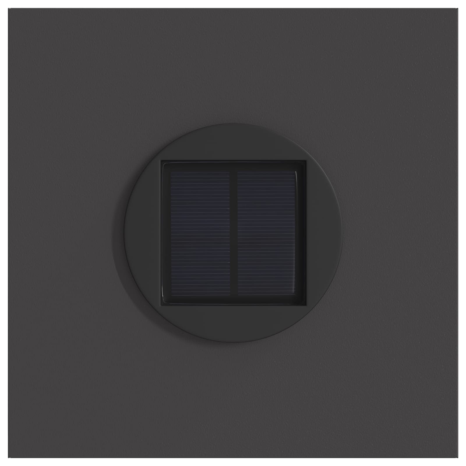 Solar LED Pad Licht 2 pcs Zwart Koudgewalst staal is nu te koop bij PeponiXL, paradijselijk wonen!