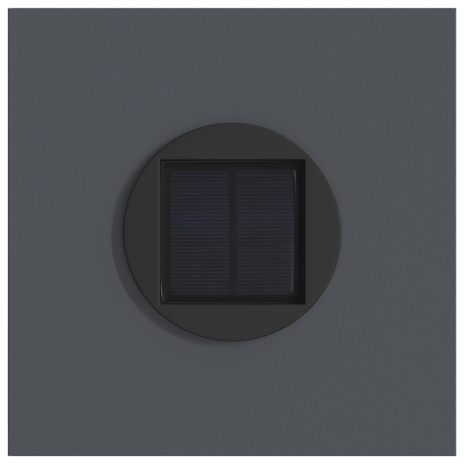 Solar LED Pad Licht 2 pcs Antraciet Koudgewalst staal is nu te koop bij PeponiXL, paradijselijk wonen!