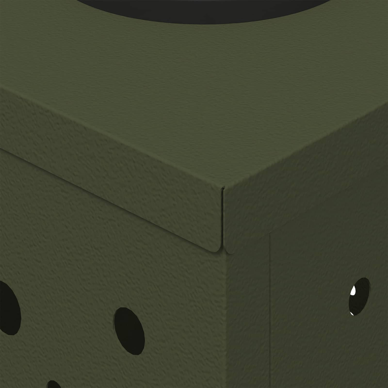 Solar LED Pad Licht 2 pcs Olijf Groen Koudgewalst staal is nu te koop bij PeponiXL, paradijselijk wonen!