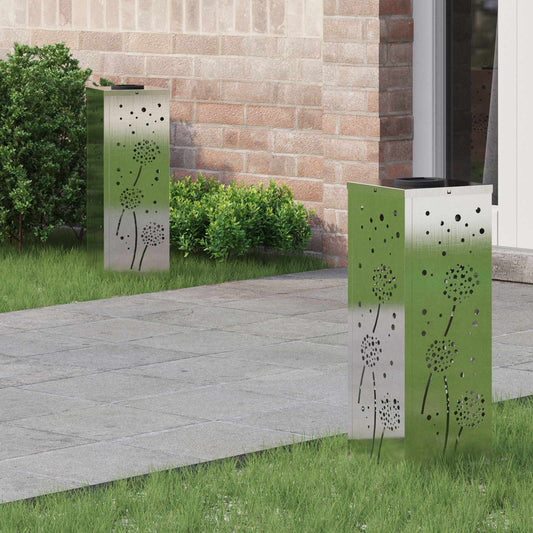 Solar LED Pad Licht 2 pcs Roestvrij staal Roestvrij staal is nu te koop bij PeponiXL, paradijselijk wonen!