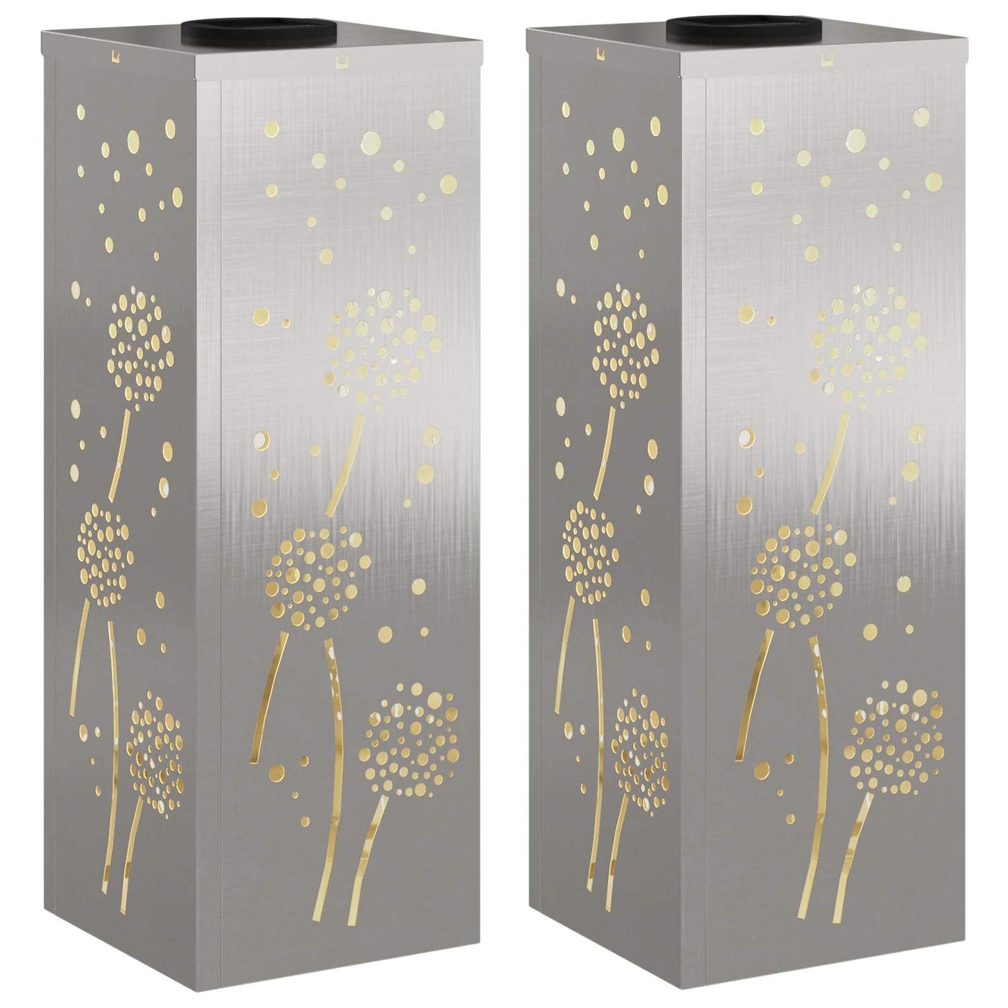 Solar LED Pad Licht 2 pcs Roestvrij staal Roestvrij staal is nu te koop bij PeponiXL, paradijselijk wonen!