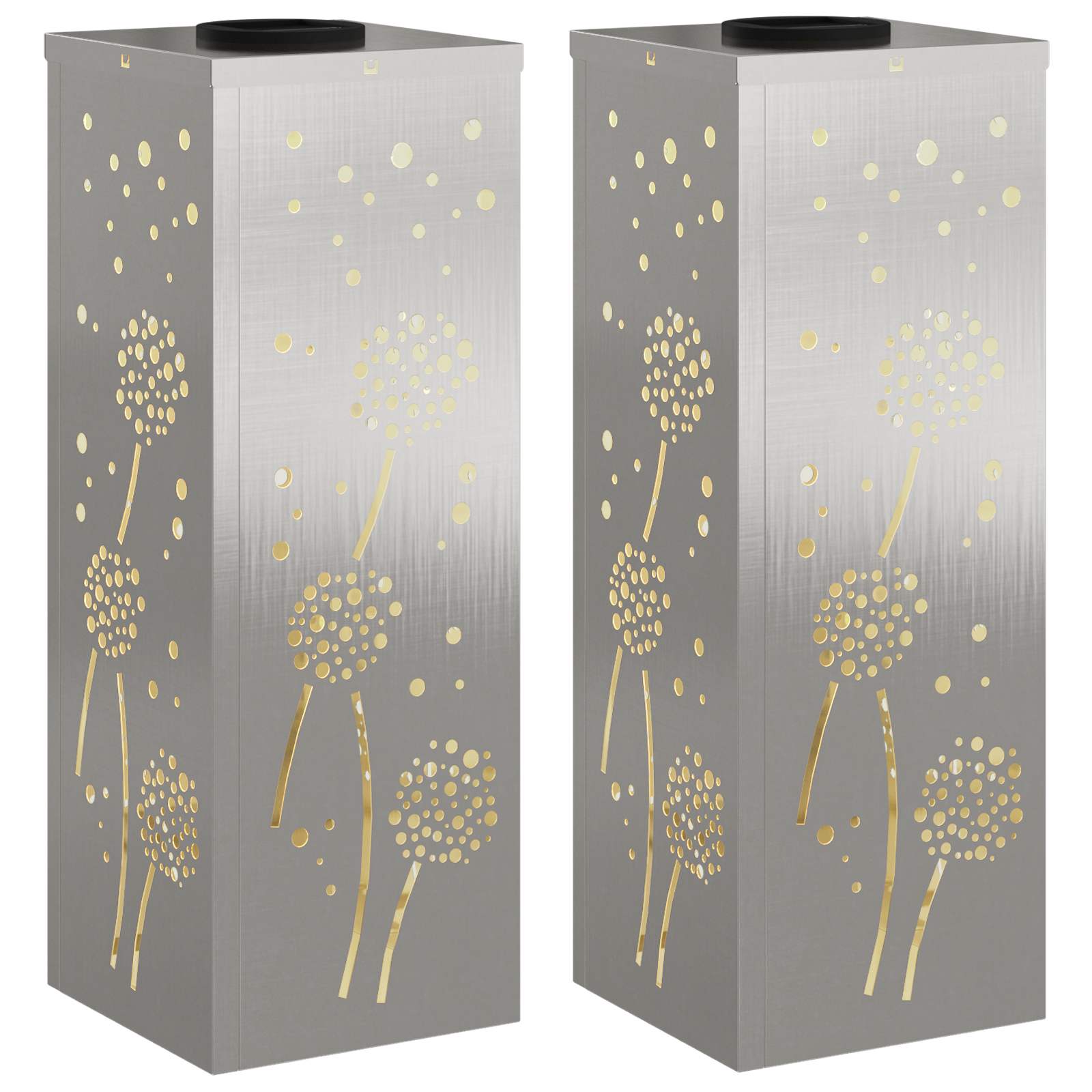 Solar LED Pad Licht 2 pcs Roestvrij staal Roestvrij staal is nu te koop bij PeponiXL, paradijselijk wonen!