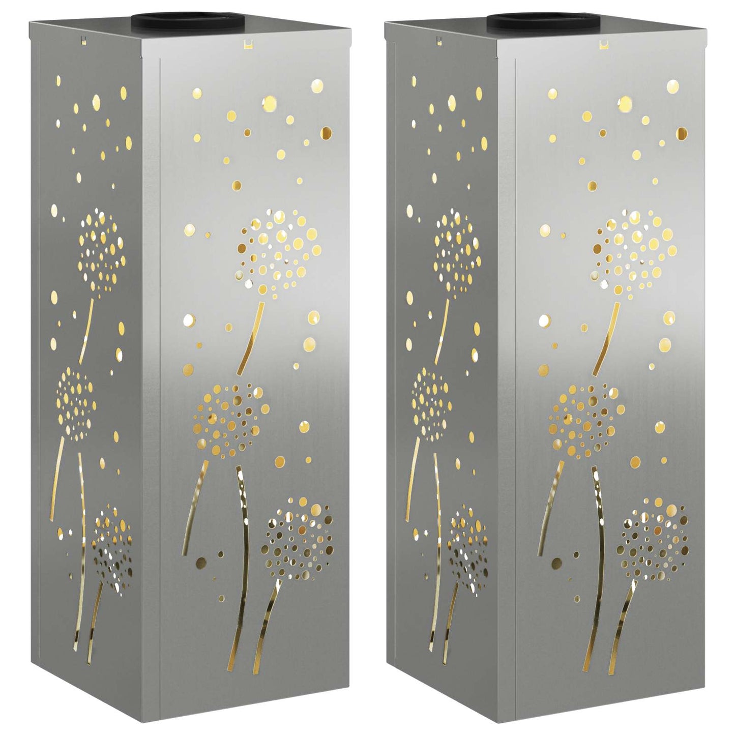 Solar LED Pad Licht 2 pcs Gegalvaniseerd Gegalvaniseerd is nu te koop bij PeponiXL, paradijselijk wonen!