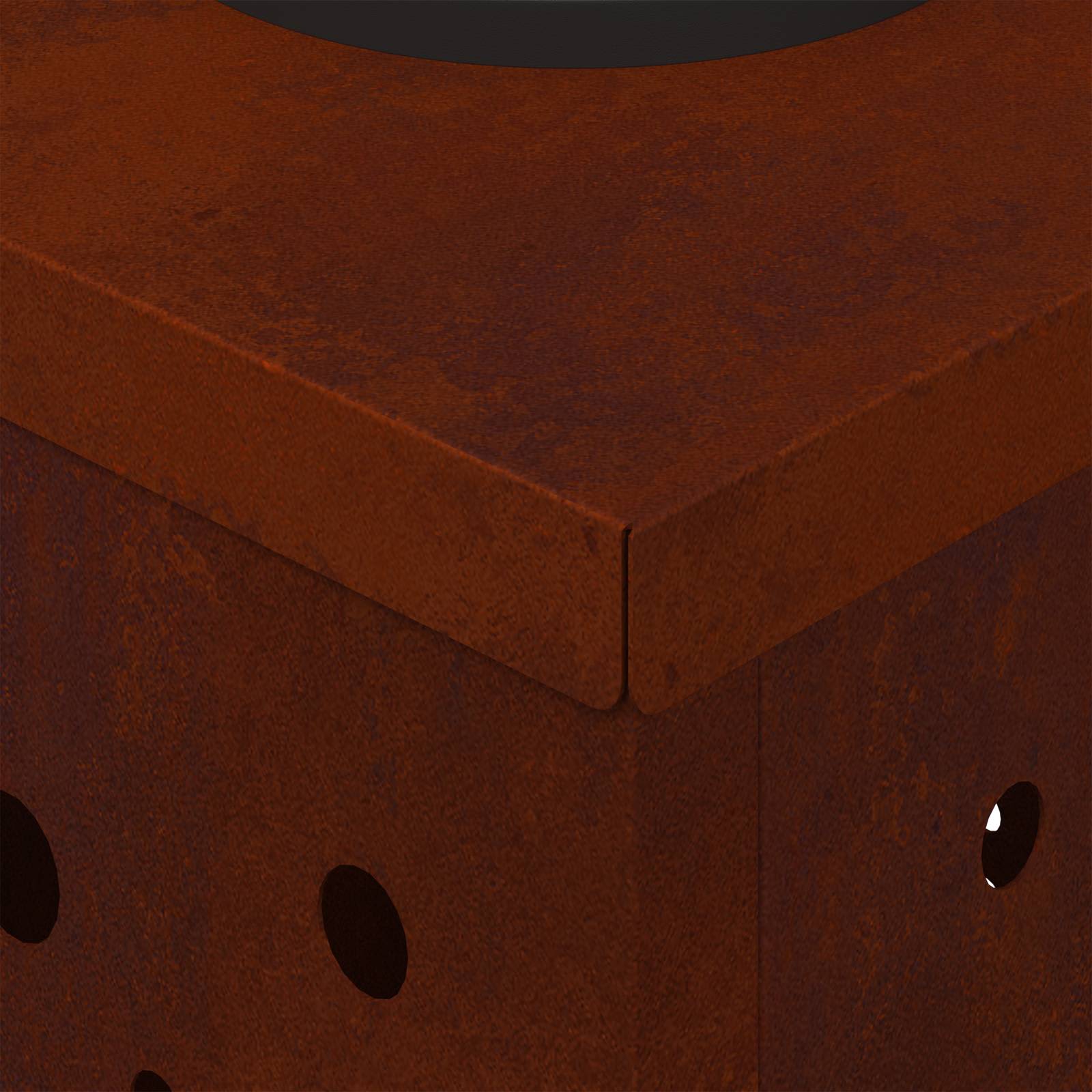 Solar LED Pad Licht 2 pcs Cortenstaal Cortenstaal is nu te koop bij PeponiXL, paradijselijk wonen!