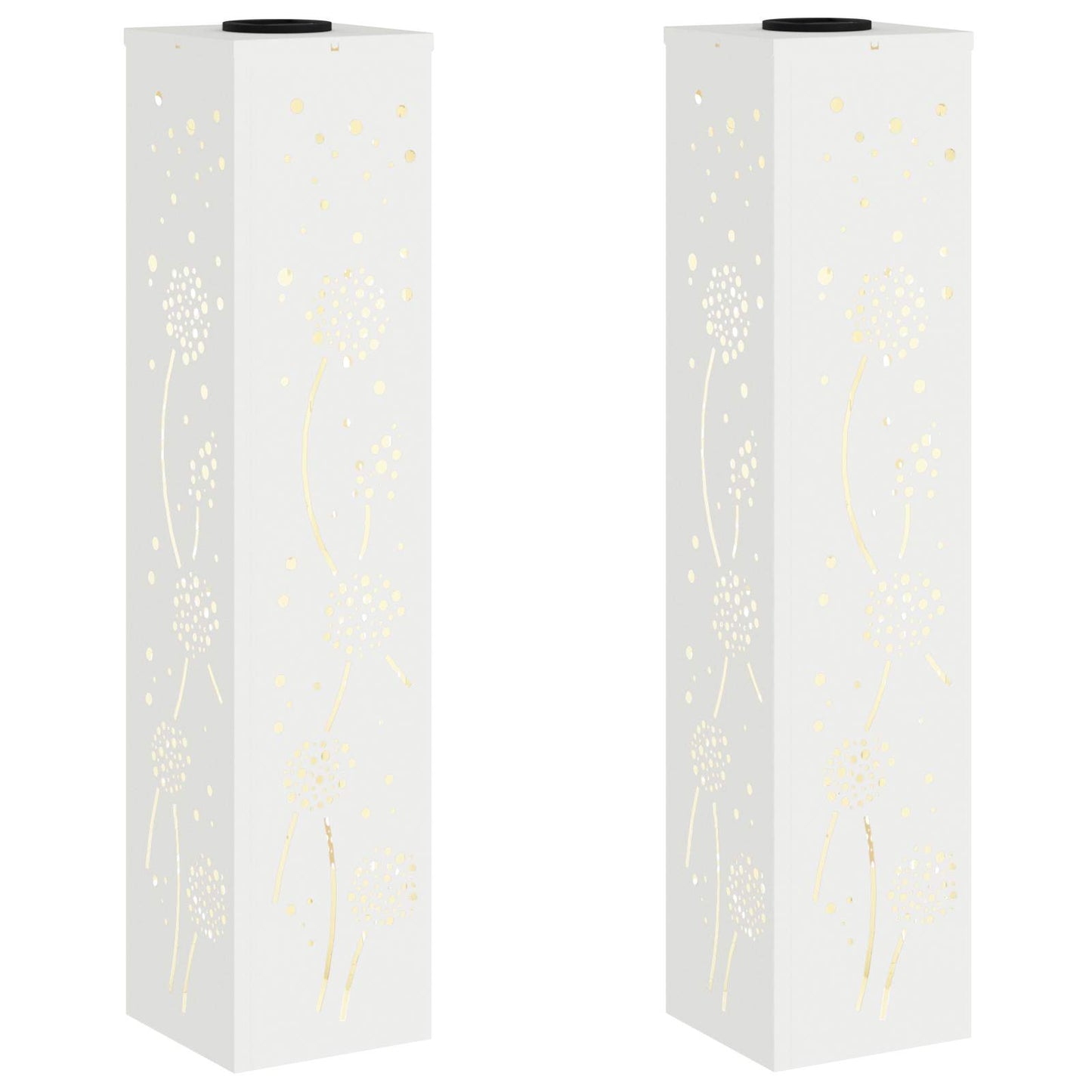 Solar LED Pad Licht 2 pcs Wit Koudgewalst staal is nu te koop bij PeponiXL, paradijselijk wonen!