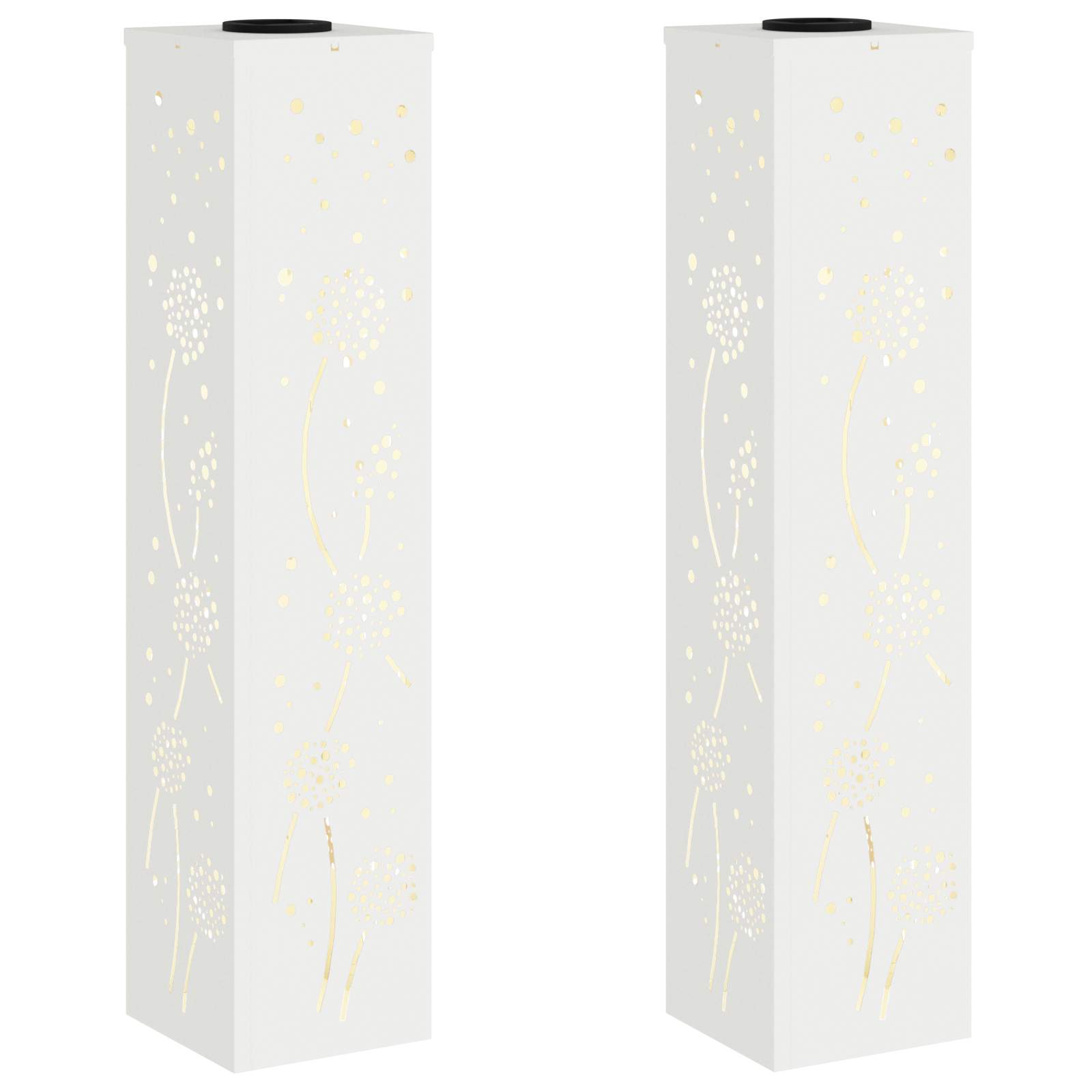 Solar LED Pad Licht 2 pcs Wit Koudgewalst staal is nu te koop bij PeponiXL, paradijselijk wonen!