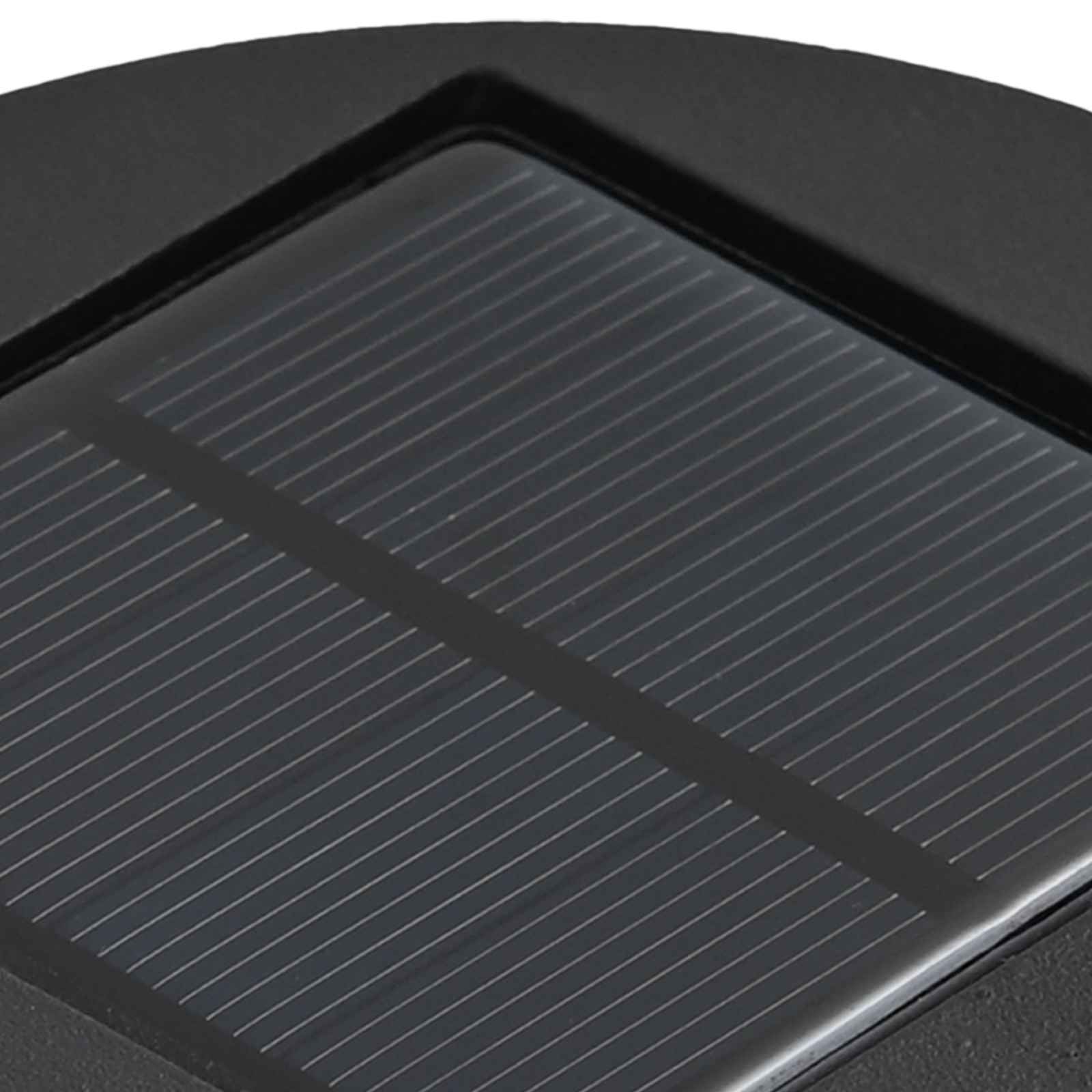 Solar LED Pad Licht 2 pcs Zwart Koudgewalst staal is nu te koop bij PeponiXL, paradijselijk wonen!