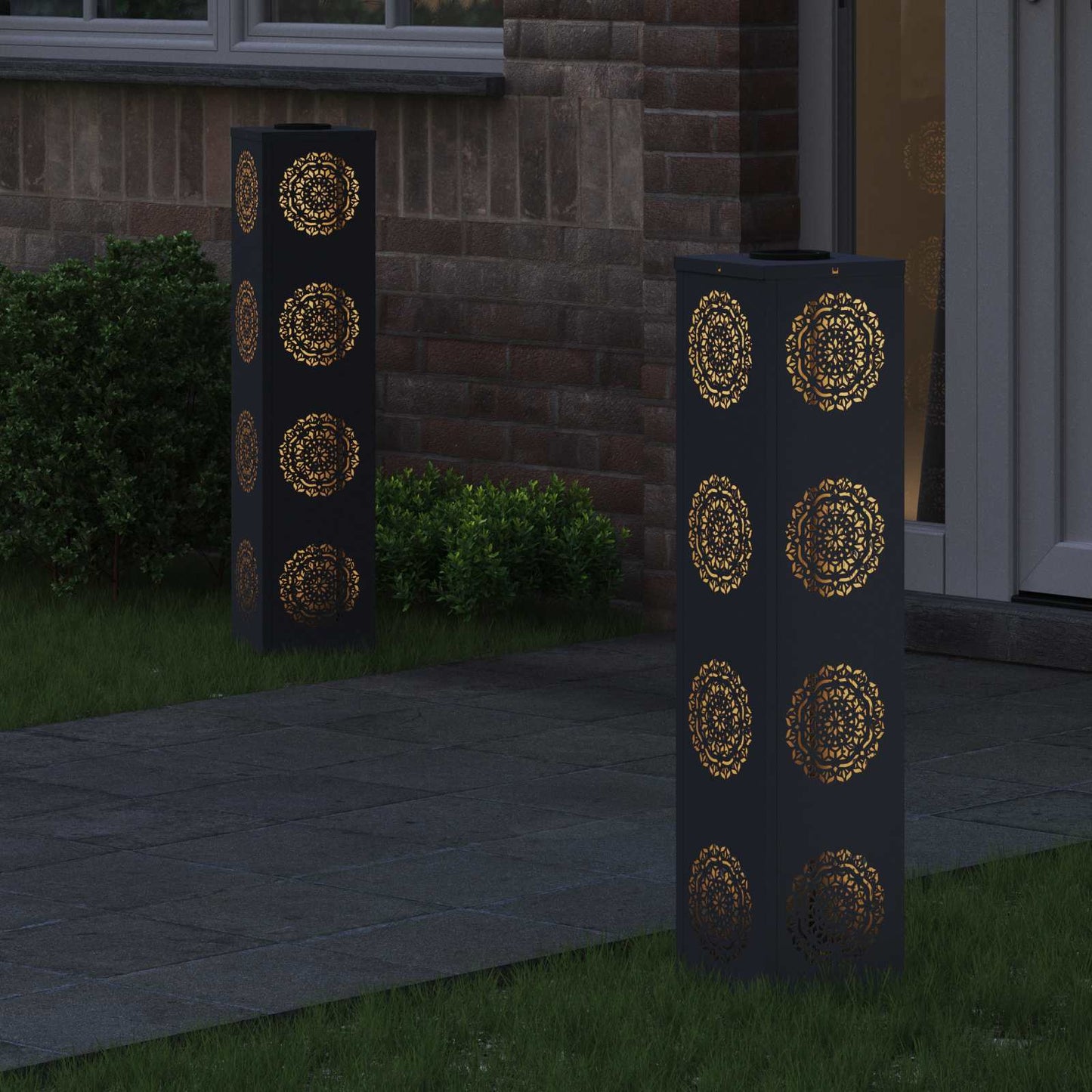 Solar LED Pad Licht 2 pcs Antraciet Koudgewalst staal is nu te koop bij PeponiXL, paradijselijk wonen!