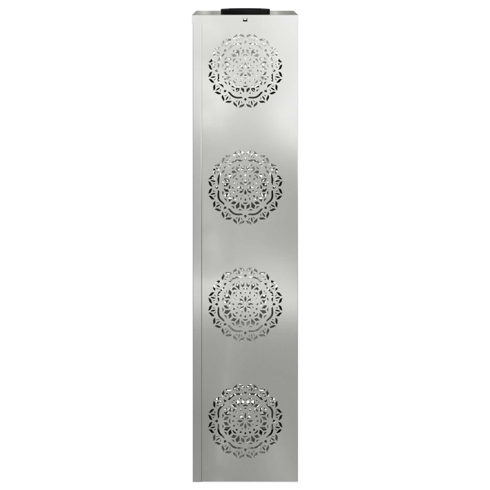 Solar LED Pad Licht 2 pcs Zilver Gegalvaniseerd staal is nu te koop bij PeponiXL, paradijselijk wonen!