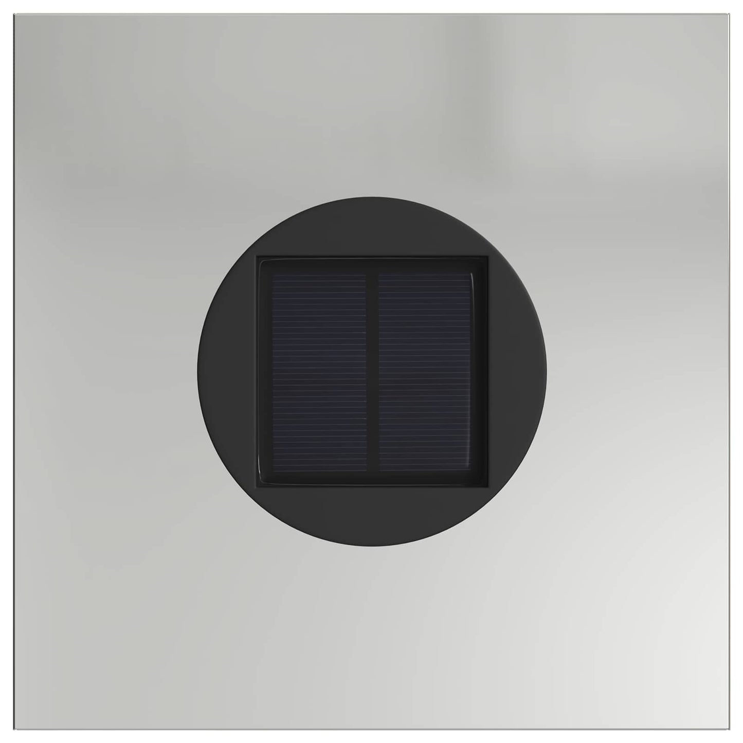 Solar LED Pad Licht 2 pcs Zilver Gegalvaniseerd staal is nu te koop bij PeponiXL, paradijselijk wonen!