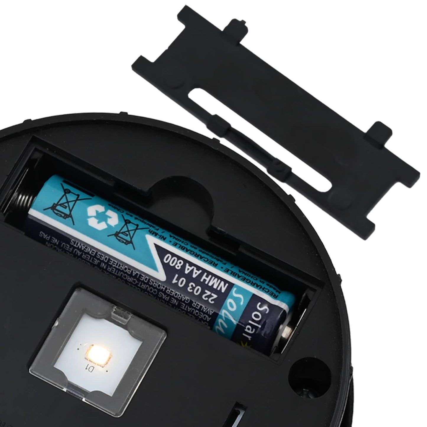 Solar LED Pad Licht 2 pcs Wit Koudgewalst staal is nu te koop bij PeponiXL, paradijselijk wonen!