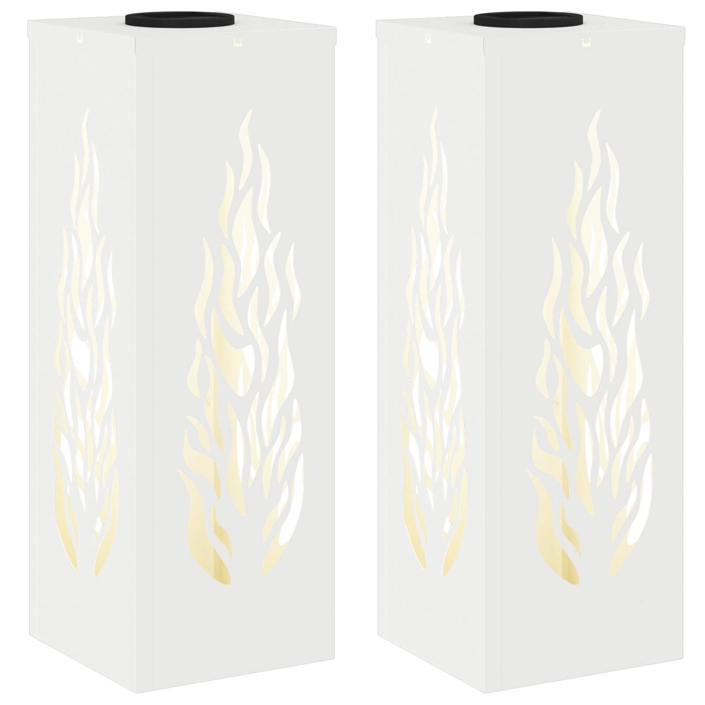 Solar LED Pad Licht 2 pcs Wit Koudgewalst staal is nu te koop bij PeponiXL, paradijselijk wonen!