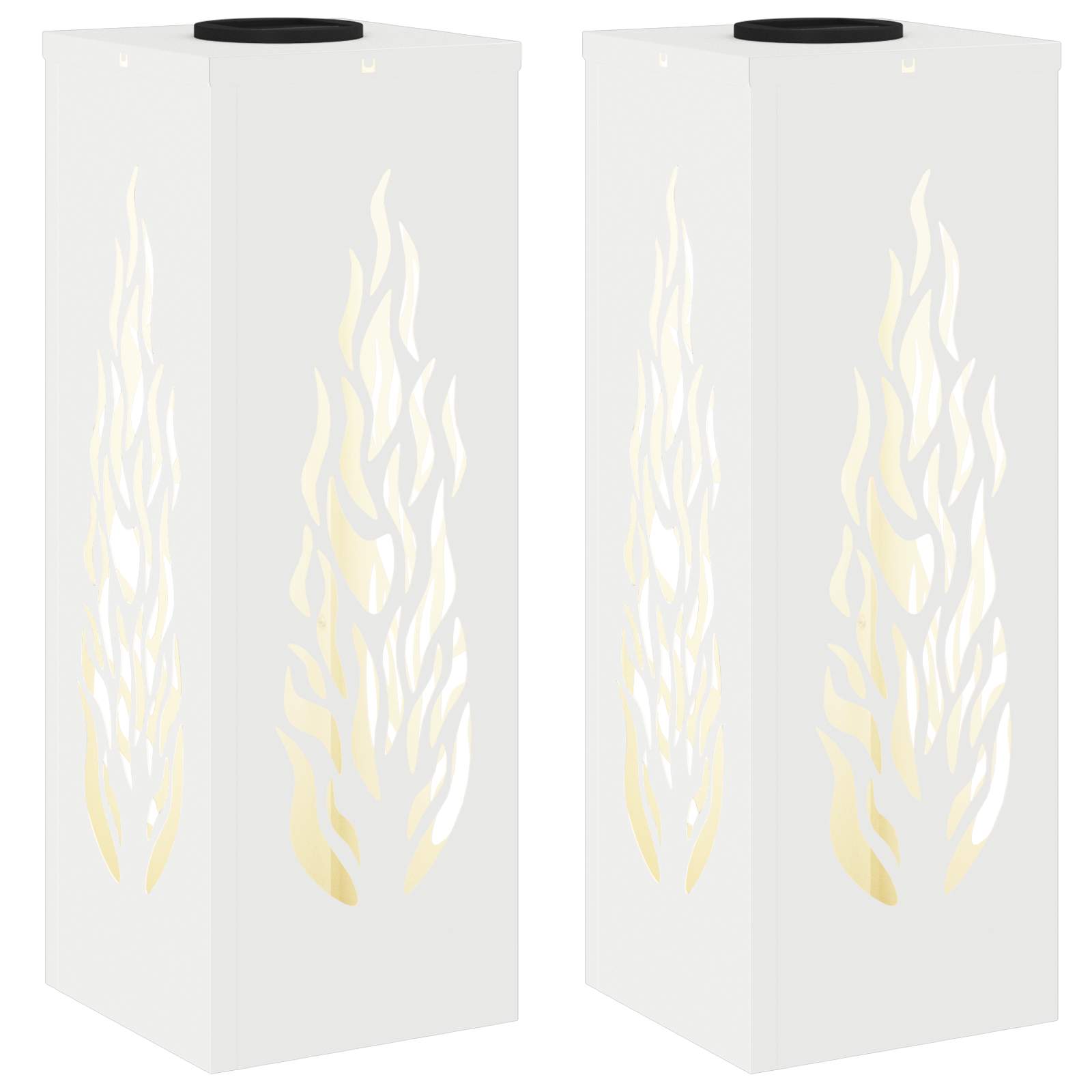 Solar LED Pad Licht 2 pcs Wit Koudgewalst staal is nu te koop bij PeponiXL, paradijselijk wonen!