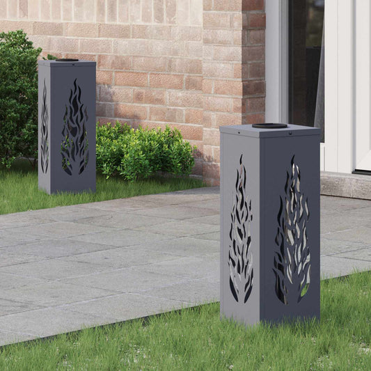 Solar LED Pad Licht 2 pcs Antraciet Koudgewalst staal is nu te koop bij PeponiXL, paradijselijk wonen!