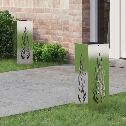 Solar LED Pad Licht 2 pcs Zilver Roestvrij staal is nu te koop bij PeponiXL, paradijselijk wonen!