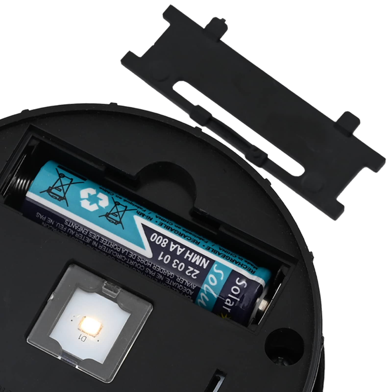 Solar LED Pad Licht 2 pcs Zilver Gegalvaniseerd staal is nu te koop bij PeponiXL, paradijselijk wonen!