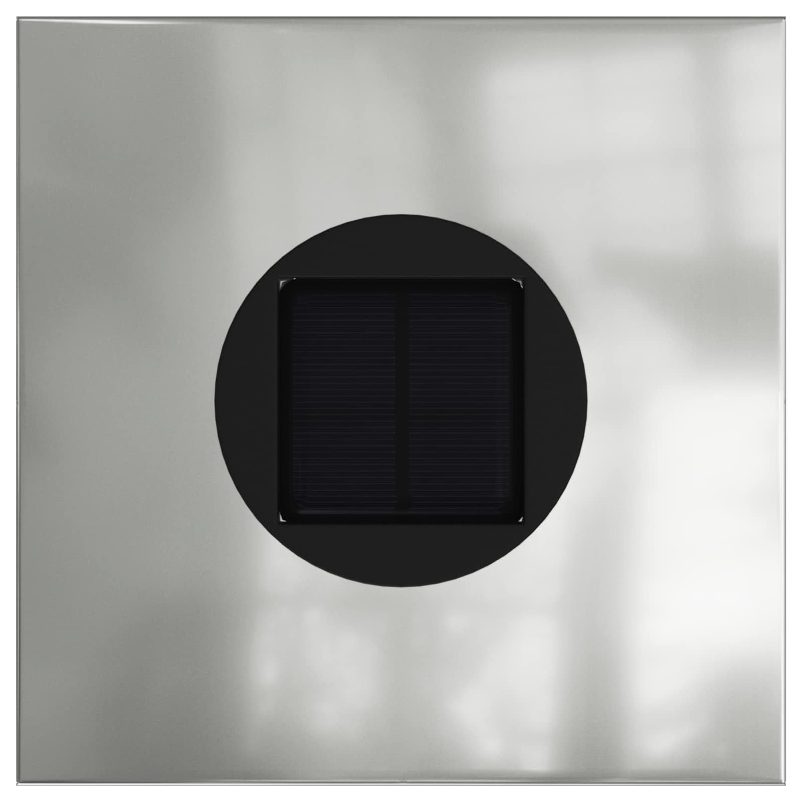 Solar LED Pad Licht 2 pcs Zilver Gegalvaniseerd staal is nu te koop bij PeponiXL, paradijselijk wonen!