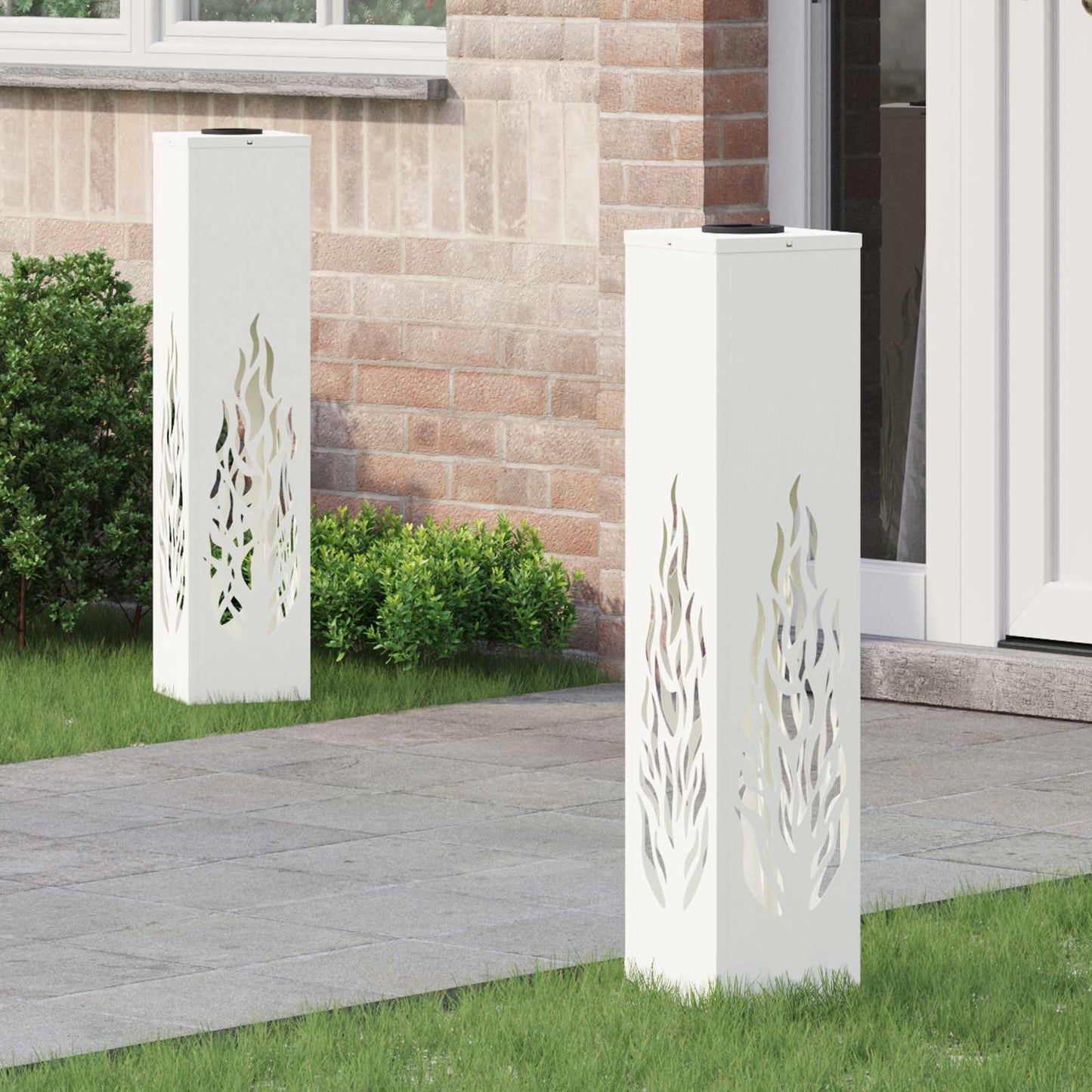 Solar LED Pad Licht 2 pcs Wit Koudgewalst staal is nu te koop bij PeponiXL, paradijselijk wonen!