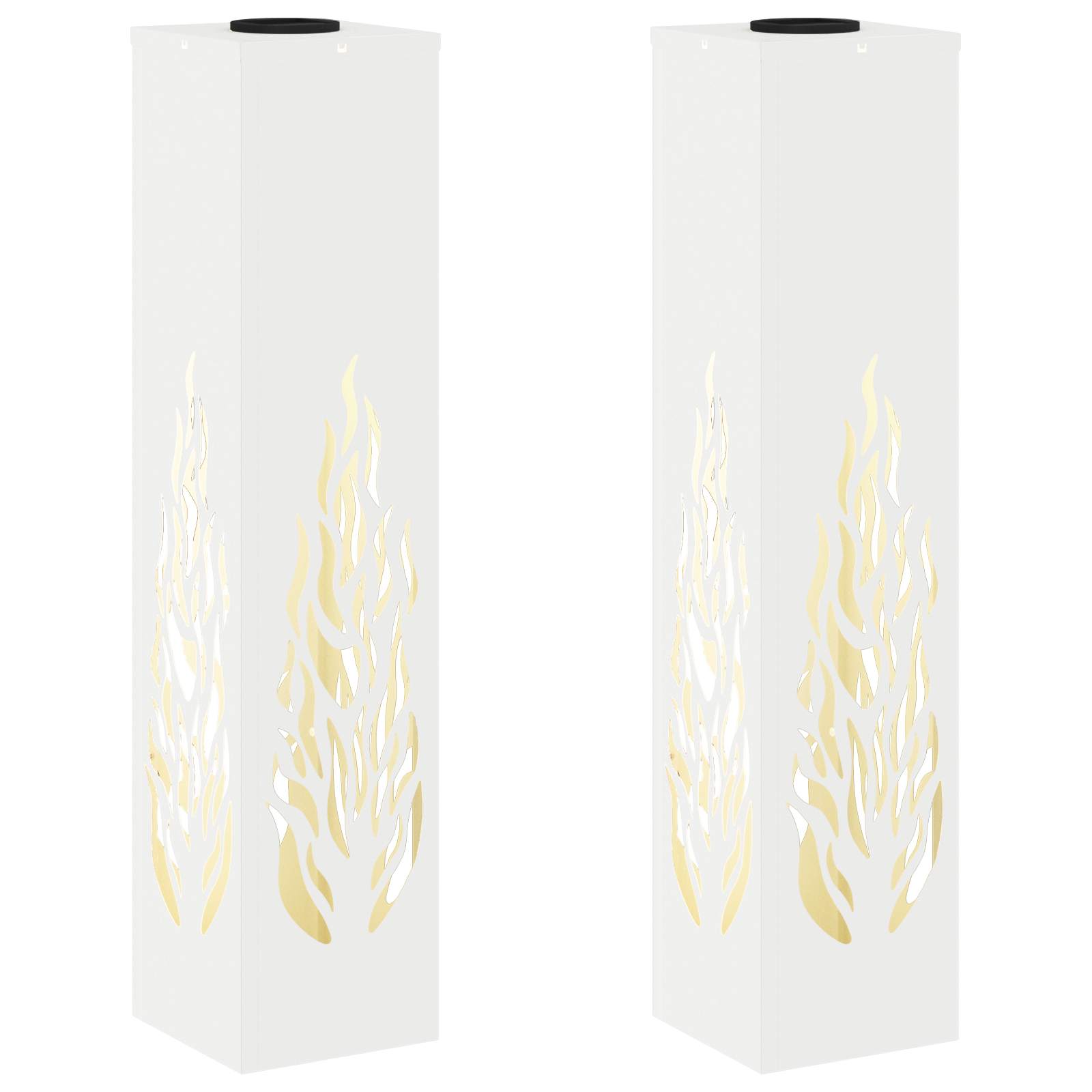 Solar LED Pad Licht 2 pcs Wit Koudgewalst staal is nu te koop bij PeponiXL, paradijselijk wonen!