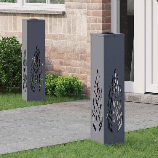 Solar LED Pad Licht 2 pcs Antraciet Koudgewalst staal is nu te koop bij PeponiXL, paradijselijk wonen!