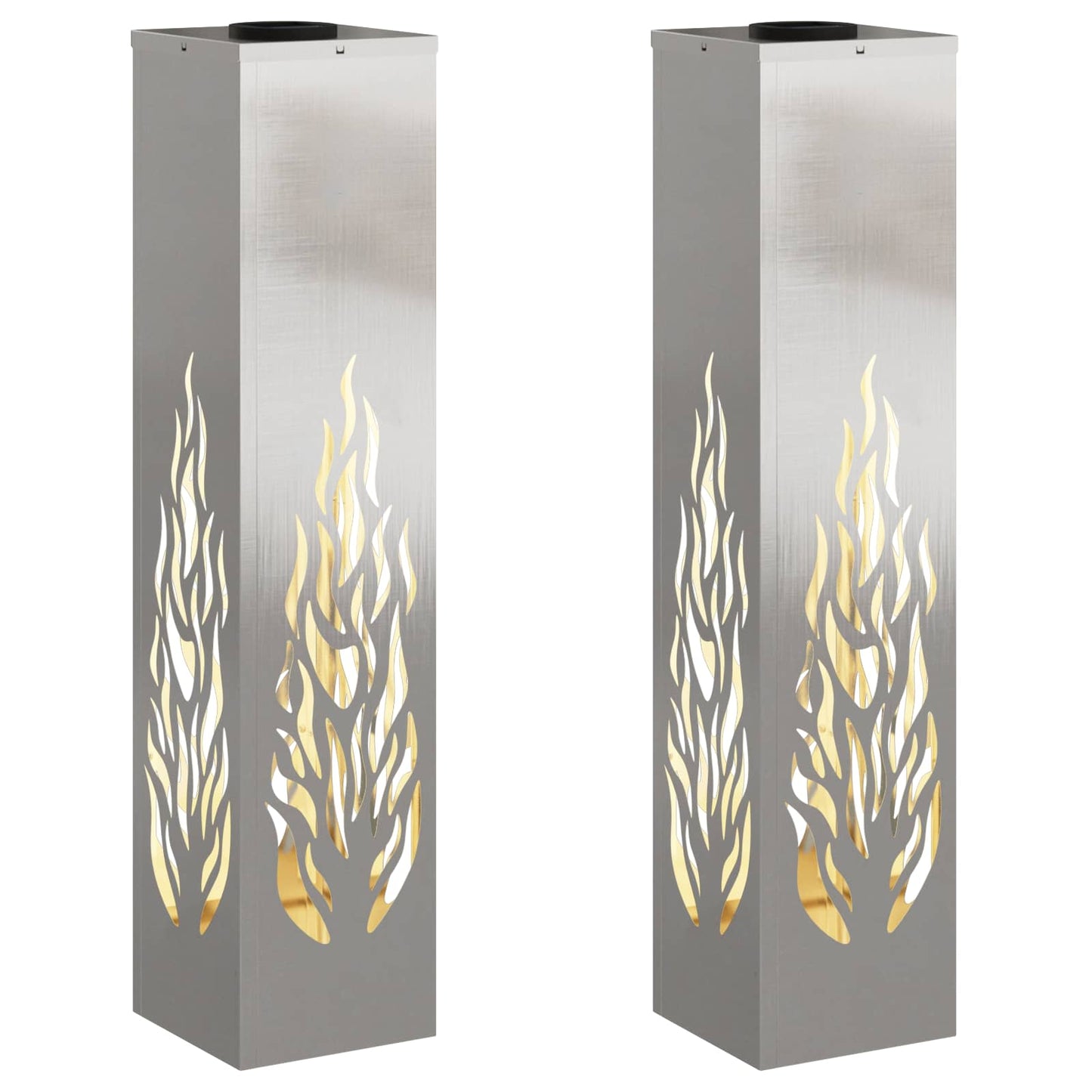 Solar LED Pad Licht 2 pcs Zilver Roestvrij staal is nu te koop bij PeponiXL, paradijselijk wonen!