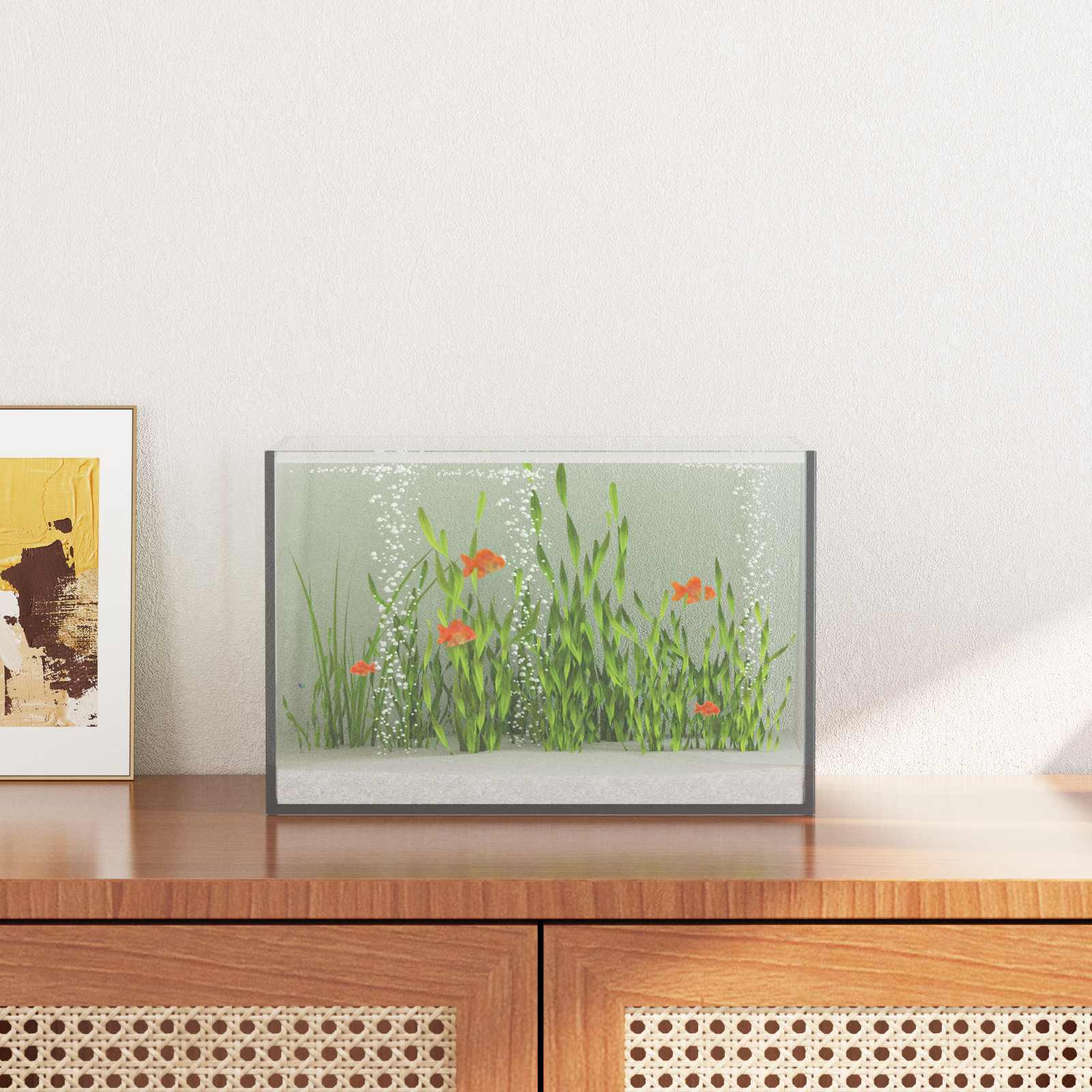 Aquarium met opslag Doorzichtig 30 x 20 x 20 cm Glas is nu te koop bij PeponiXL, paradijselijk wonen!