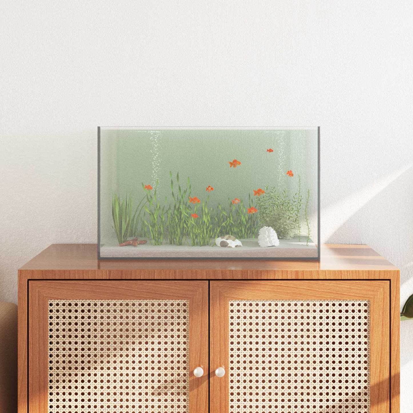 Aquarium met opslag Doorzichtig 50 x 30 x 30 cm Glas is nu te koop bij PeponiXL, paradijselijk wonen!