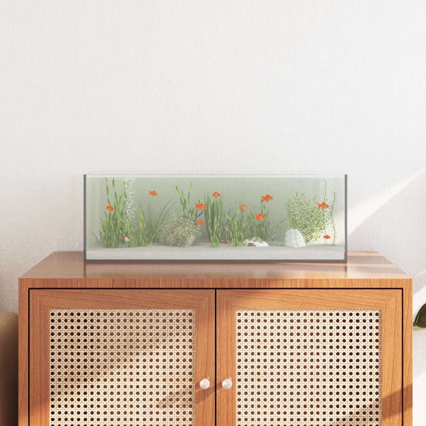 Aquarium met opslag Doorzichtig 60 x 20 x 20 cm Glas is nu te koop bij PeponiXL, paradijselijk wonen!