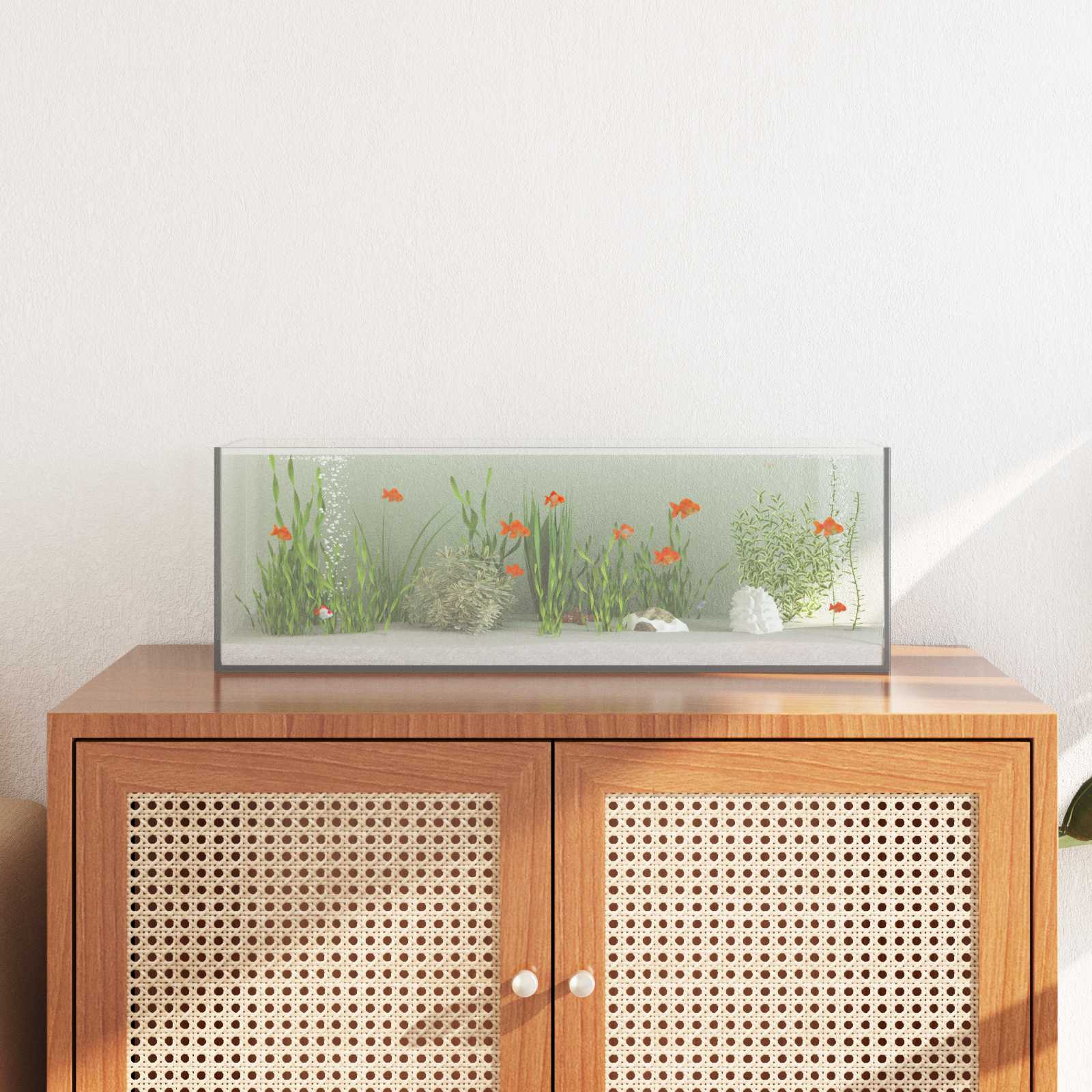 Aquarium met opslag Doorzichtig 60 x 20 x 20 cm Glas is nu te koop bij PeponiXL, paradijselijk wonen!