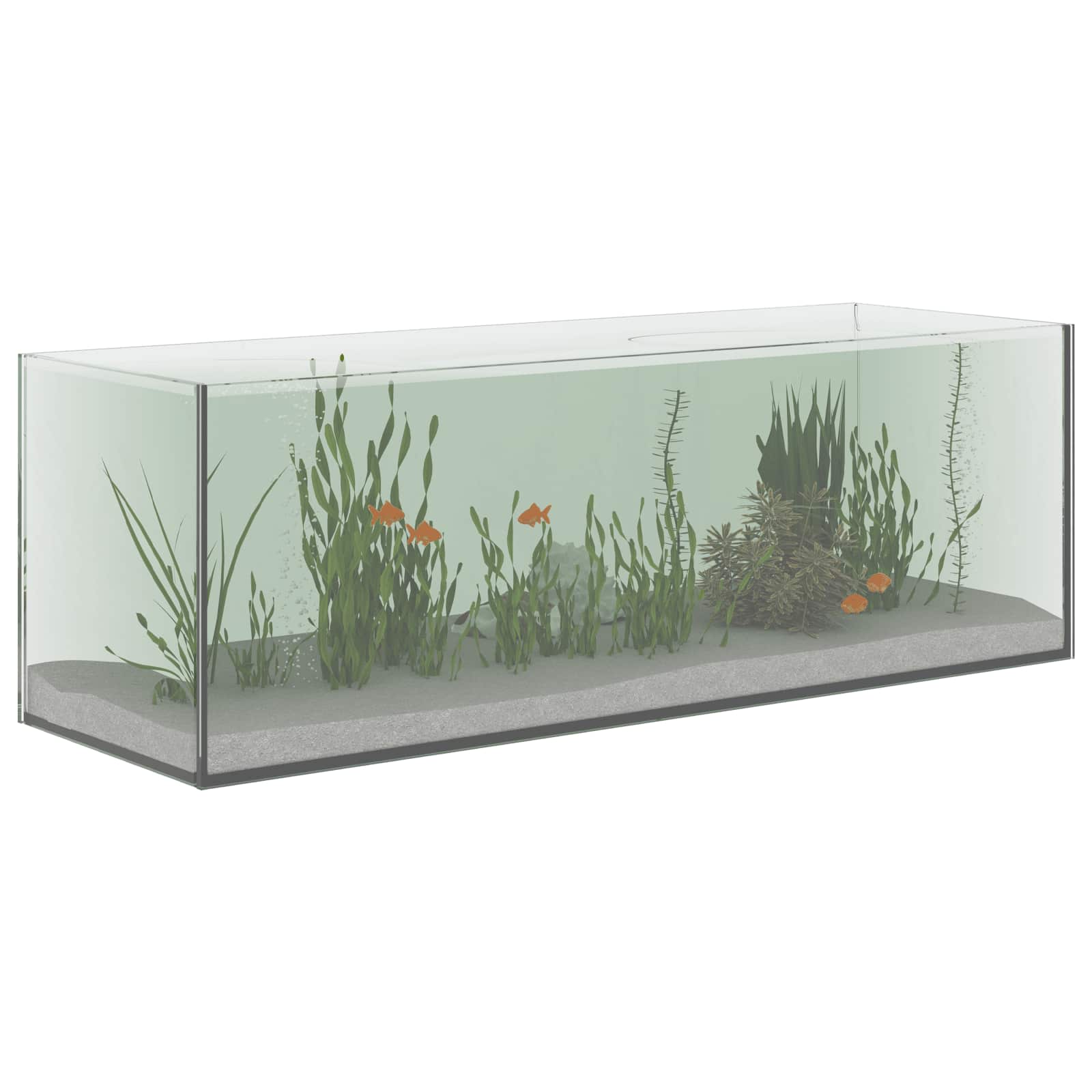 Aquarium met opslag Doorzichtig 60 x 20 x 20 cm Glas is nu te koop bij PeponiXL, paradijselijk wonen!