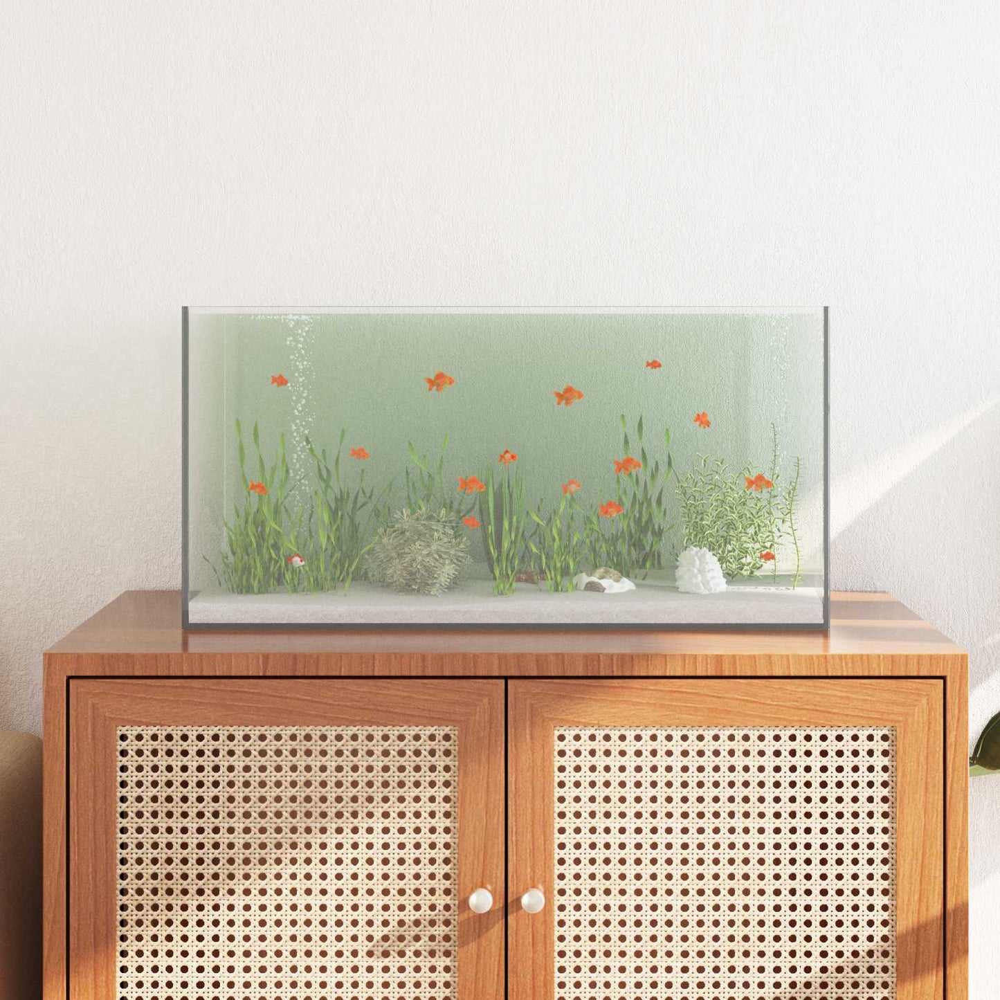 Aquarium met opslag Doorzichtig 60 x 30 x 30 cm Glas is nu te koop bij PeponiXL, paradijselijk wonen!