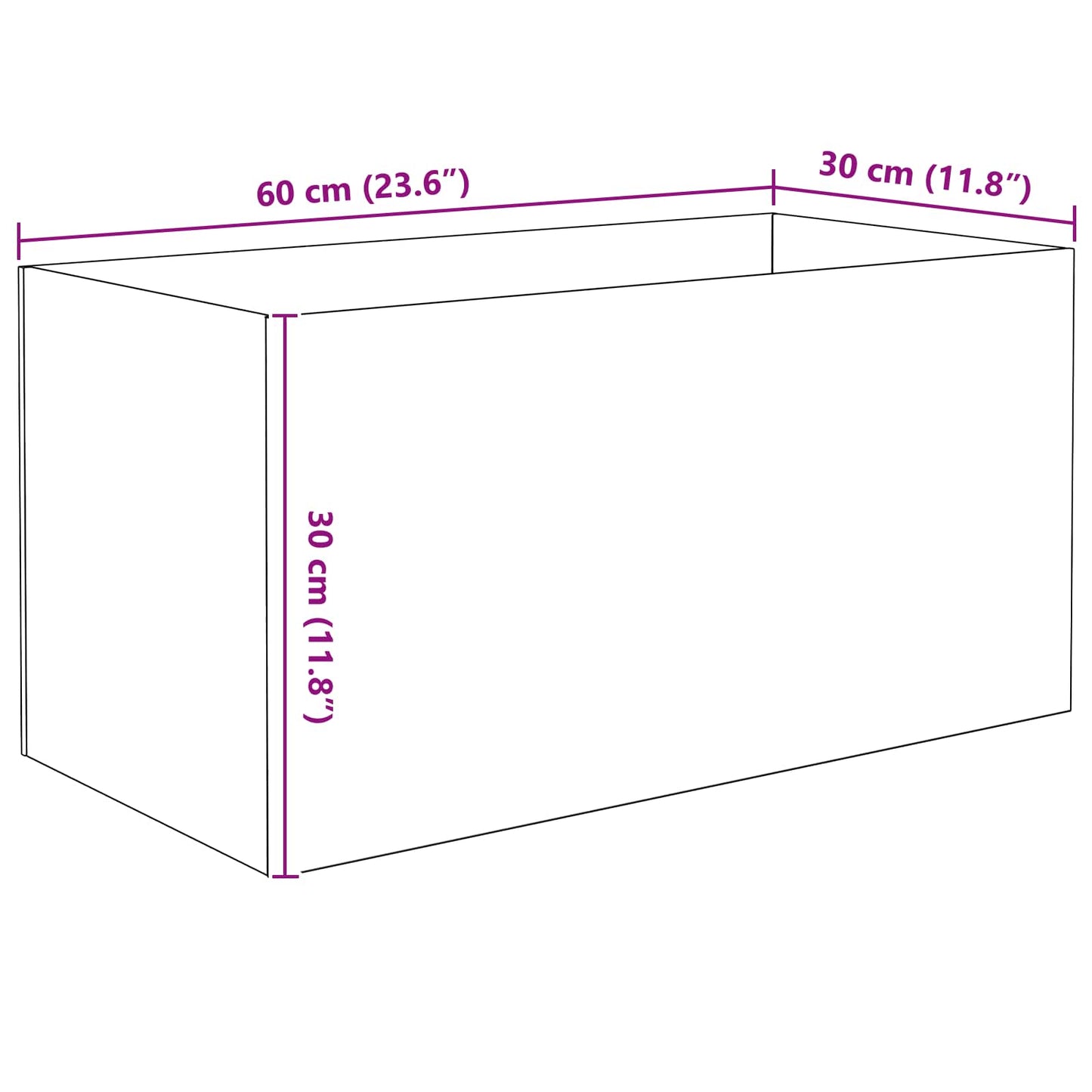 Aquarium met opslag Doorzichtig 60 x 30 x 30 cm Glas is nu te koop bij PeponiXL, paradijselijk wonen!